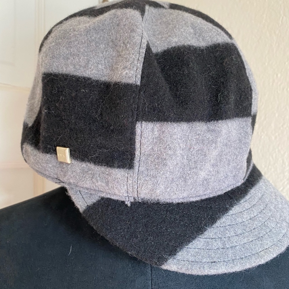Emporio Armani - Grey & Black Wool Blend Cap
